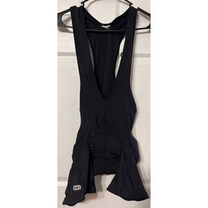LG Performance Black Cycling Bib Shorts Men's Padded Bike Compression‎ Gear READ